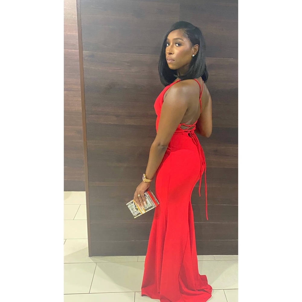 Sexy red dress